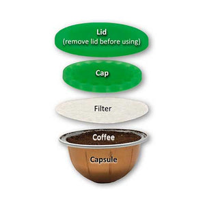My-Cap's Silicone Cap and Lid to Reuse Capsules for Nespresso VertuoLine Brewers