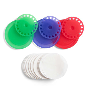 My-Cap's Silicone Caps, Lids, and Filters for Nespresso VertuoLine Brewers (3-Pack)
