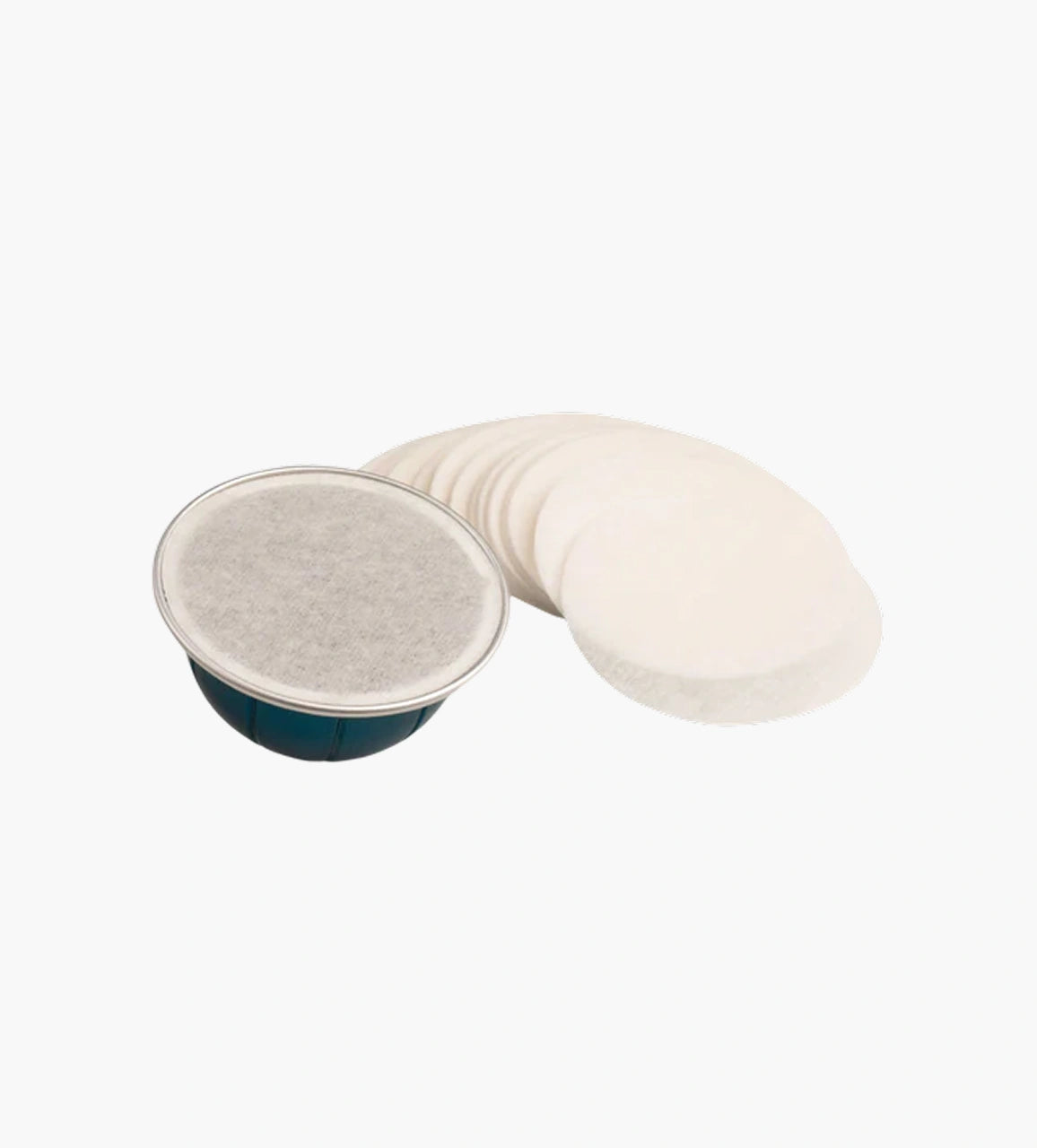 100 Paper Filters to reuse with Caps for Nespresso Vertuoline Brewers