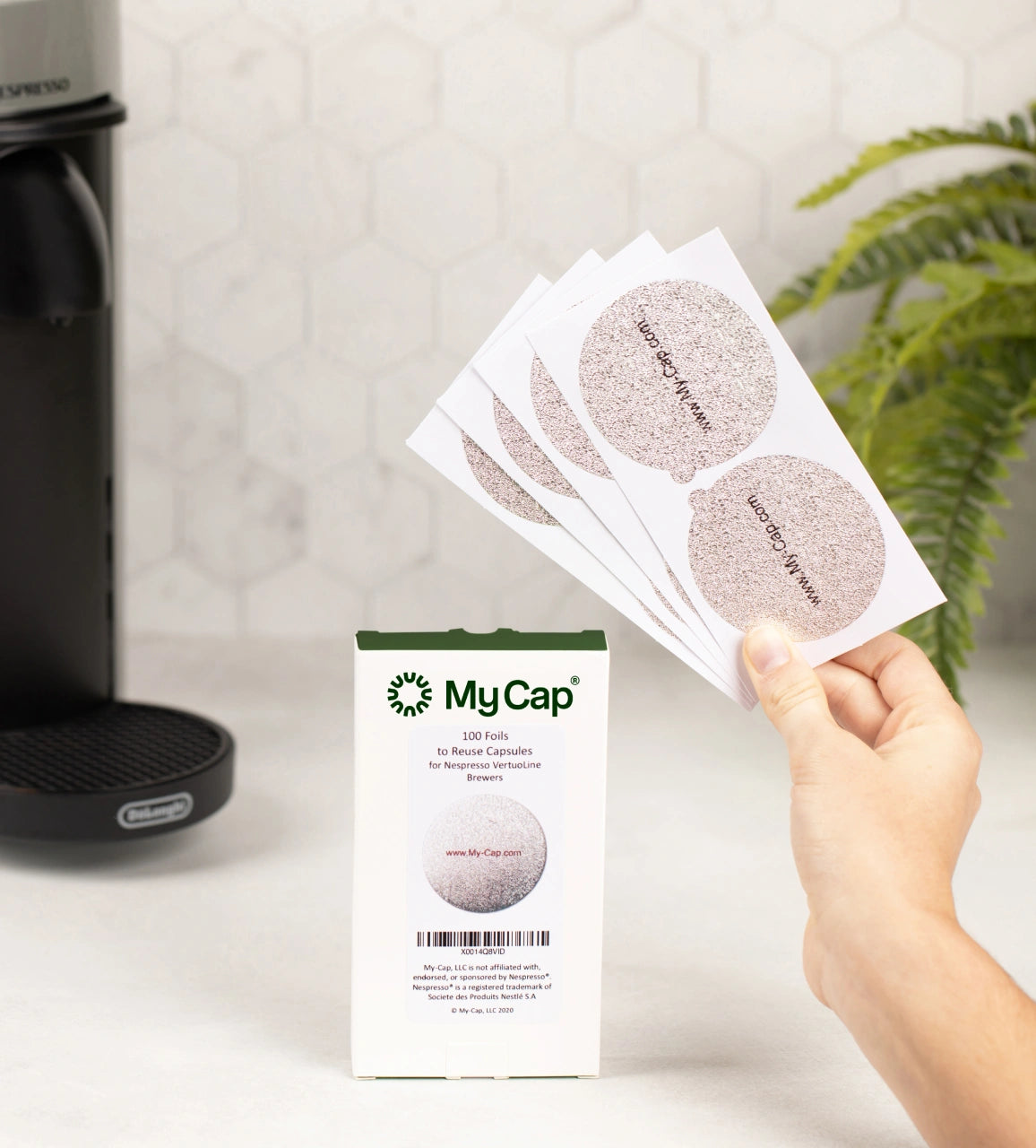 My-Cap My-Foils To Reuse Your Keurig Rivo, Starbucks Verismo, Lavazza My-Cap My-Foils To Reuse Your Keurig Rivo, Starbucks Verismo, Lavazza