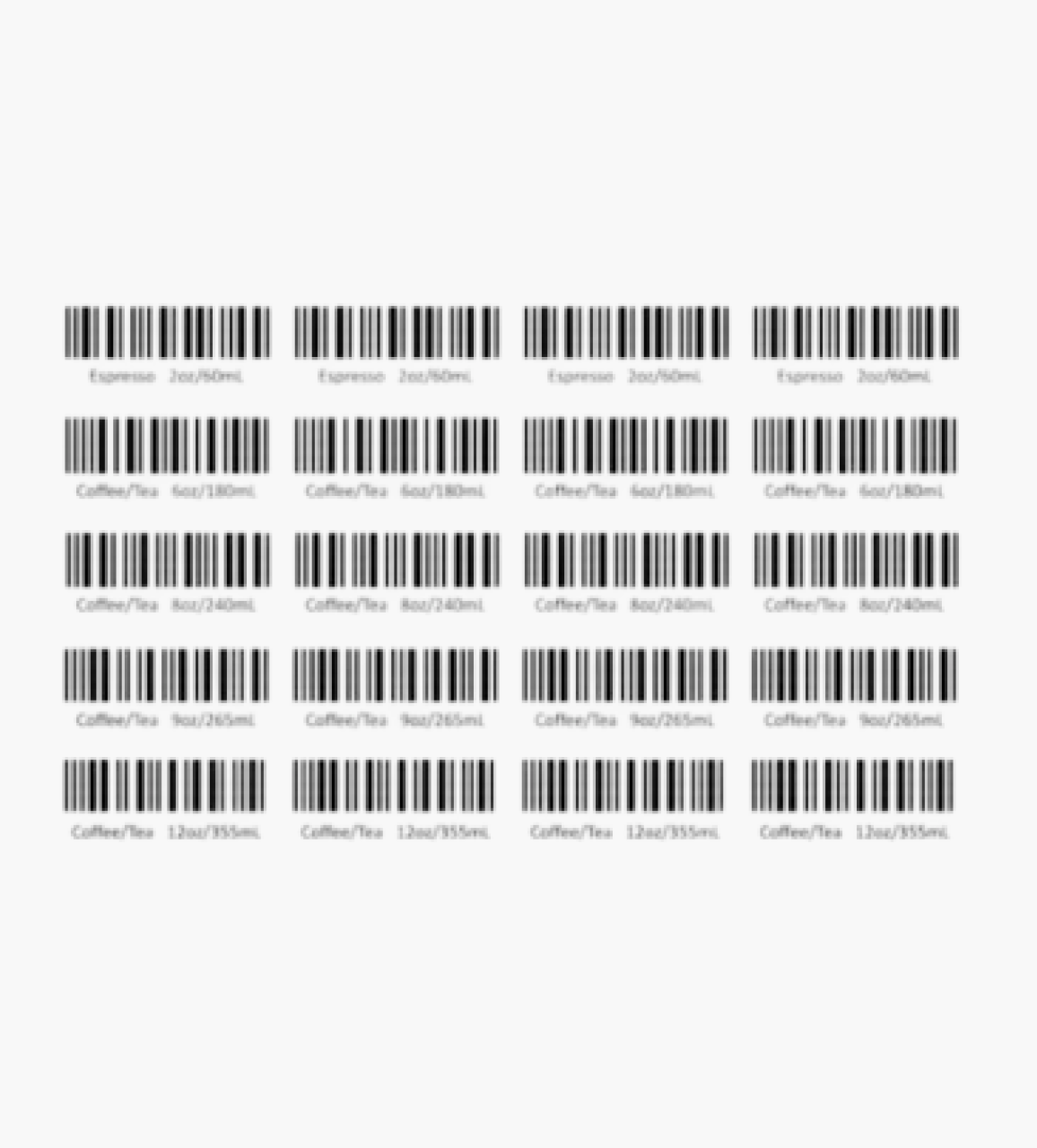My-Cap Barcodes For Reusable Disc For Tassimo T-Disc Brewers