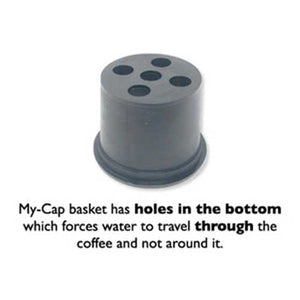 My-Cap 2 Baskets, Caps, & Filters For Use With Keurig Single Hole K-Cup Brewers, Reusable, Refillable