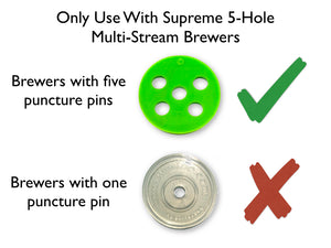 My-Cap 2 Baskets, Caps, & Filters For Use With Keurig Supreme 5 Hole K-Cup Brewers