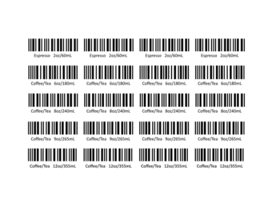 My-Cap Barcodes For Reusable Disc For Tassimo T-Disc Brewers